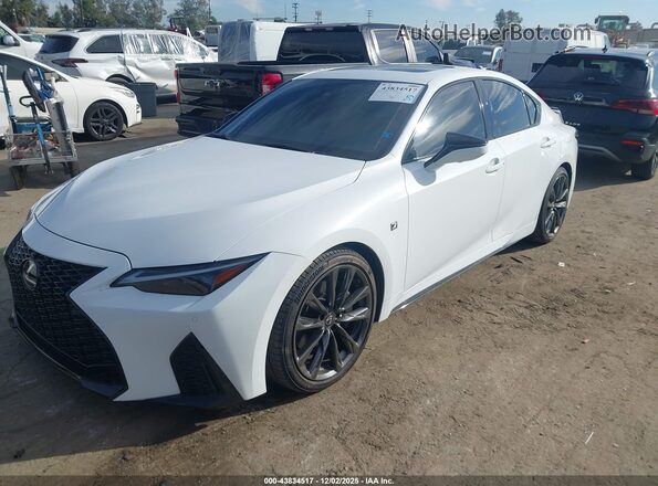 JTHGZ1B26P5066119 2023 LEXUS IS 350 White წინა მარცხენა ხედი სამი მეოთხედიდან