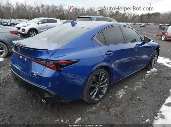 JTHGZ1E23S5039724 2025 LEXUS IS 350 Blue Trasero derecho