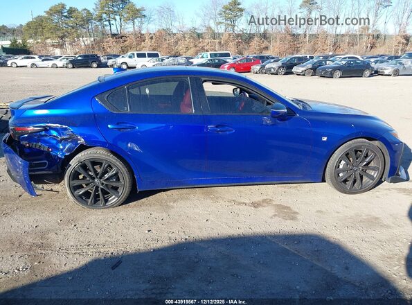 JTHGZ1E29N5025895 2022 LEXUS IS 350 Blue Սալոնի հետևի տեսք
