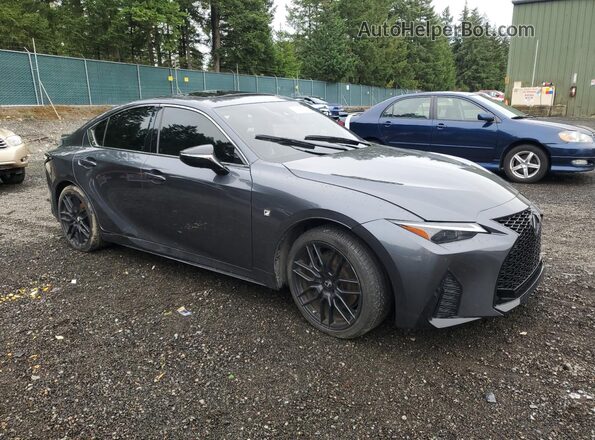 JTHGZ1E2XM5022809 2021 LEXUS IS Charcoal Передня права чверть