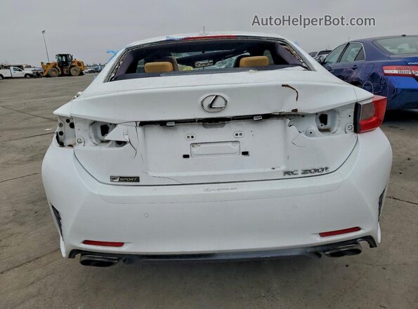 JTHHA5BC0G5000922 2016 LEXUS RC Белый Вид сзади