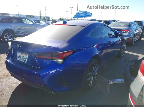 JTHHA5BC0K5009984 2019 LEXUS RC 300 Blue Задня права чверть