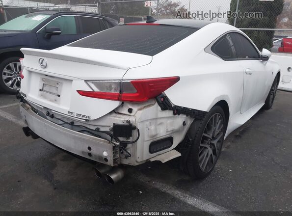 JTHHA5BC1G5002856 2016 LEXUS RC 200T White უკანა მარჯვენა