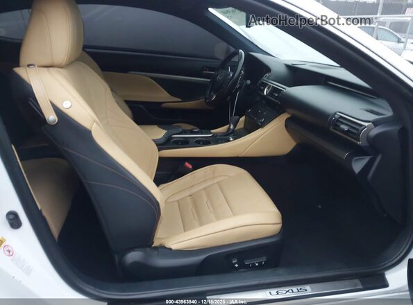 JTHHA5BC1G5002856 2016 LEXUS RC 200T White წინა სალონის ხედი