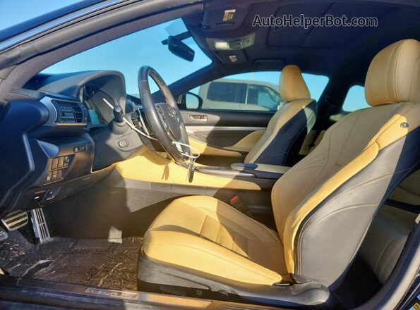 JTHHA5BC1G5003134 2016 LEXUS RC Black Front interior view