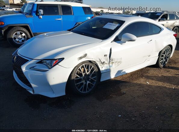 JTHHA5BC2H5005914 2017 LEXUS RC 200T White Առջևի ձախ երեք քառորդ տեսարան