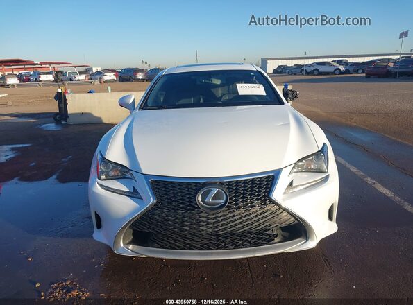 JTHHA5BC4H5006661 2017 LEXUS RC 200T White Widok zestawu wskaźników