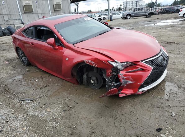 JTHHA5BCXJ5008808 2018 LEXUS RC Red Առջևի աջ