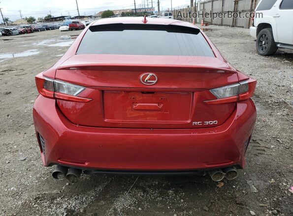 JTHHA5BCXJ5008808 2018 LEXUS RC Red Հետևի տեսք