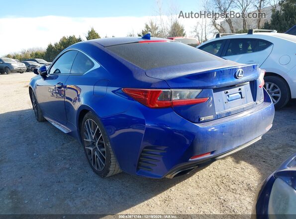 JTHHE5BC3G5013698 2016 LEXUS RC 350 Blue Rear left