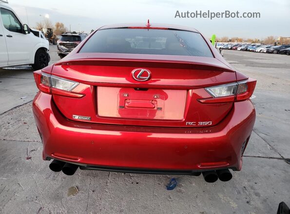 JTHHE5BC7G5014451 2016 LEXUS RC Red Rear view