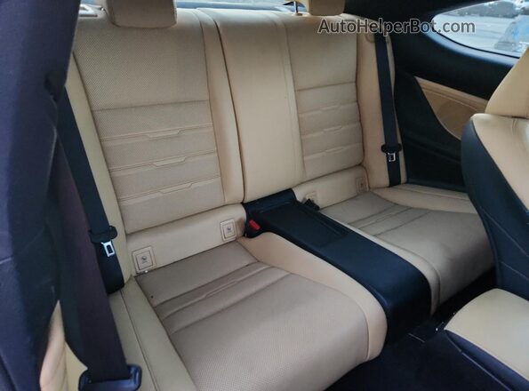 JTHHE5BC7G5014451 2016 LEXUS RC Red Rear seats view