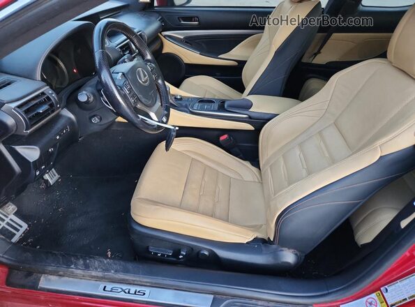 JTHHE5BC7G5014451 2016 LEXUS RC Red Front interior view