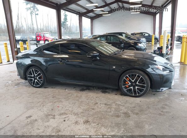 JTHHZ5BC0J5018241 2018 LEXUS RC 350 Black Rear interior view