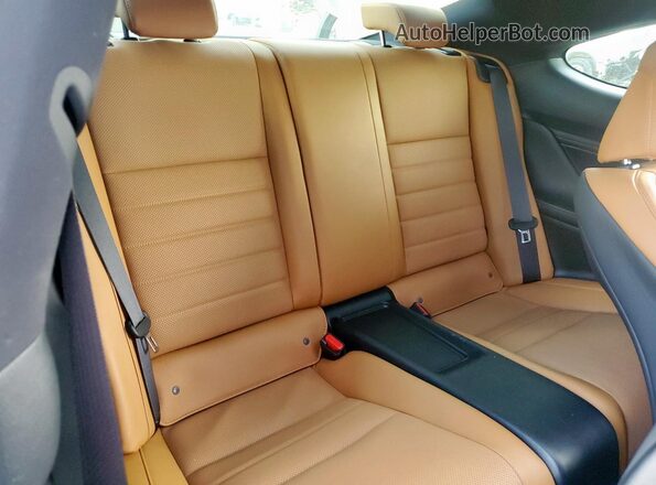 JTHHZ5BC3K5021748 2019 LEXUS RC Black Vista de los asientos traseros