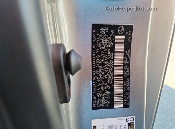 JTHHZ5BC4K5021600 2019 LEXUS RC Silver Widok komory silnika