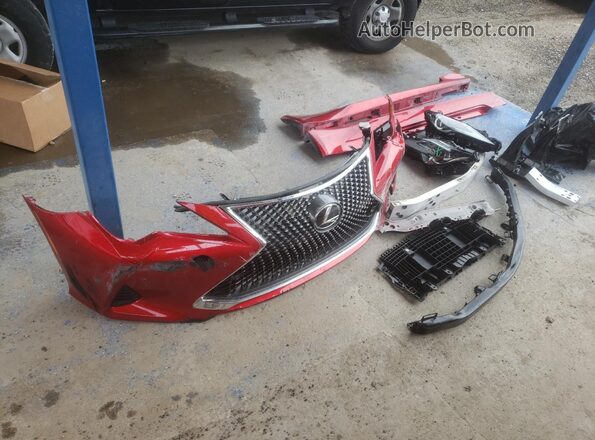 JTHHZ5BC9K5019521 2019 LEXUS RC Red Widok komory silnika