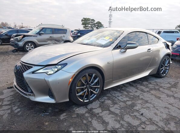 JTHHZ5BC9K5020653 2019 LEXUS RC 350 Gray Vista tres cuartos delantera izquierda