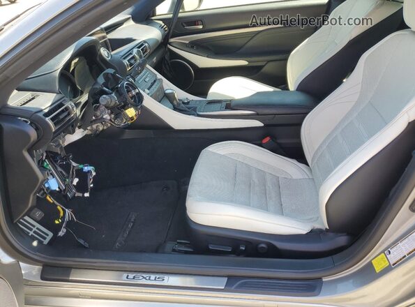JTHHZ5BC9K5021415 2019 LEXUS RC Silver Widok wnętrza z przodu