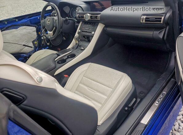 JTHHZ5BC9K5021642 2019 LEXUS RC Blue Vista del salpicadero