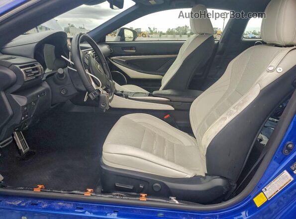 JTHHZ5BC9K5021642 2019 LEXUS RC Blue Vista interior delantera