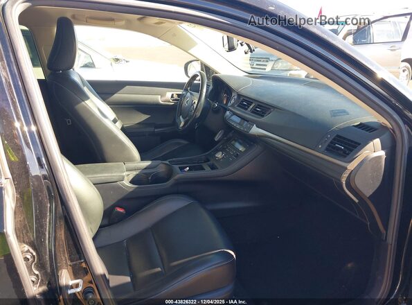 JTHKD5BH4G2254613 2016 LEXUS CT 200H Black Вид салону спереду