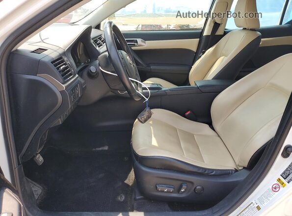 JTHKD5BH9G2252159 2016 LEXUS CT White Front interior view