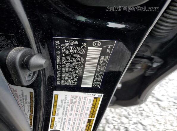 JTHP3JBH2L2024807 2020 LEXUS UX Черный Вид наклейки с VIN-кодом