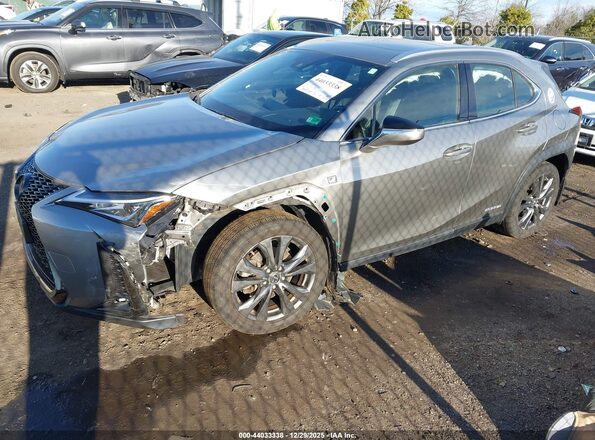 JTHR9JBH0M2041050 2021 LEXUS UX 250H Gray Vista tres cuartos delantera izquierda