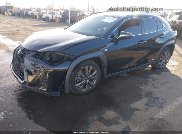 JTHR9JBH4L2020569 2020 LEXUS UX 250H Black წინა მარცხენა ხედი სამი მეოთხედიდან