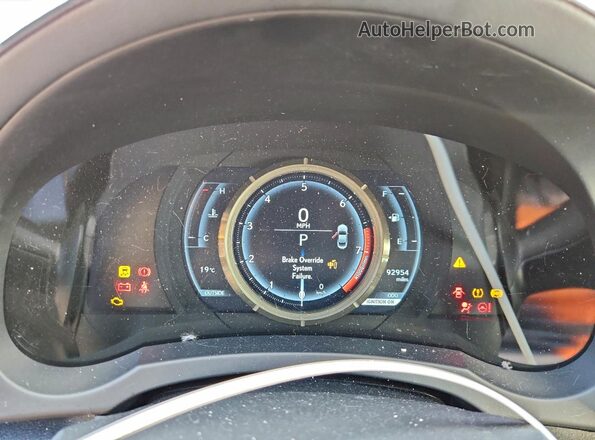 JTHSE5BC2H5007480 2017 LEXUS RC Red Vista del cuadro de instrumentos