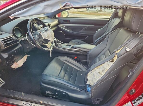JTHSE5BC2H5007480 2017 LEXUS RC Red Vista interior delantera