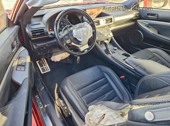JTHSE5BC2H5007480 2017 LEXUS RC Red Vista del salpicadero