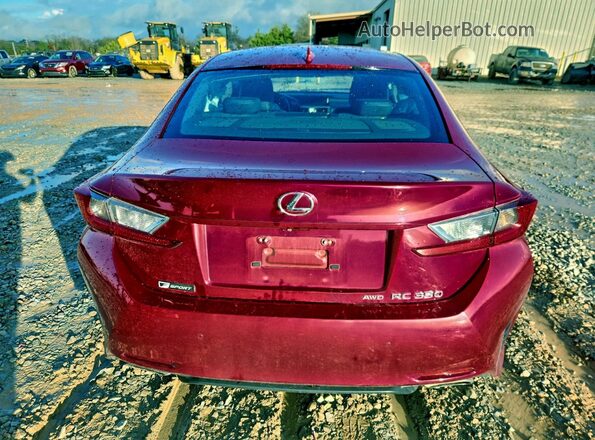 JTHSE5BC2H5007480 2017 LEXUS RC Red Vista trasera