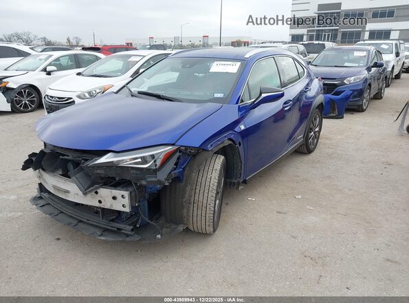JTHU9JBH6K2016421 2019 LEXUS UX 250H Blue Przód lewy