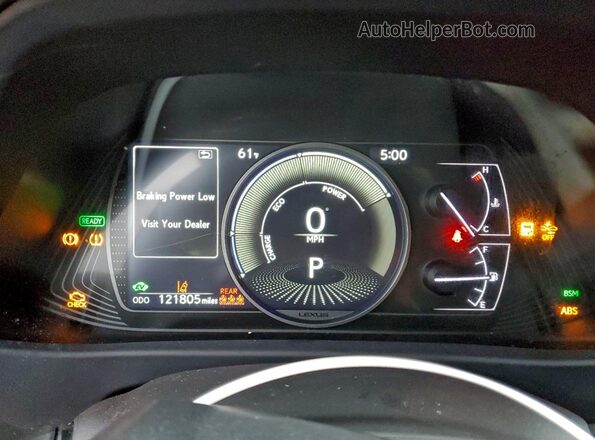 JTHU9JBH7K2015620 2019 LEXUS UX Черный Вид щитка приборов
