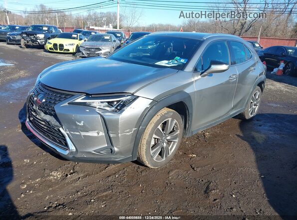 JTHX3JBH1L2024393 2020 LEXUS UX 200 Silver Առջևի ձախ երեք քառորդ տեսարան