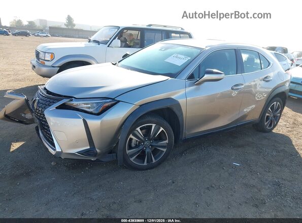 JTHX3JBH9M2040925 2021 LEXUS UX 200 Gray Vista tres cuartos delantera izquierda