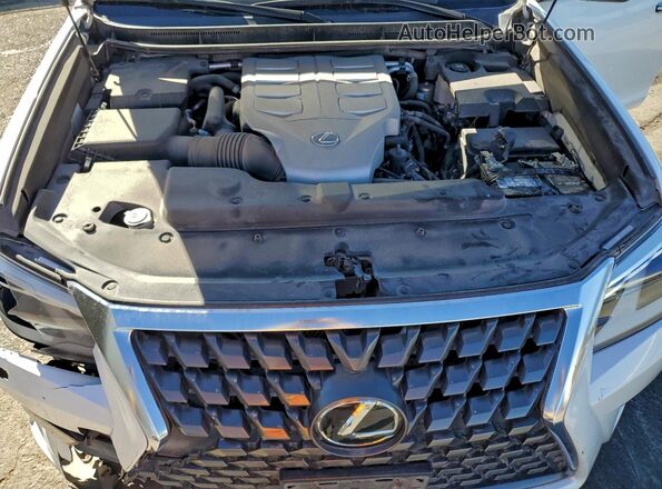 JTJAM7BX1N5337733 2022 LEXUS GX White ძრავის განყოფილების ხედი
