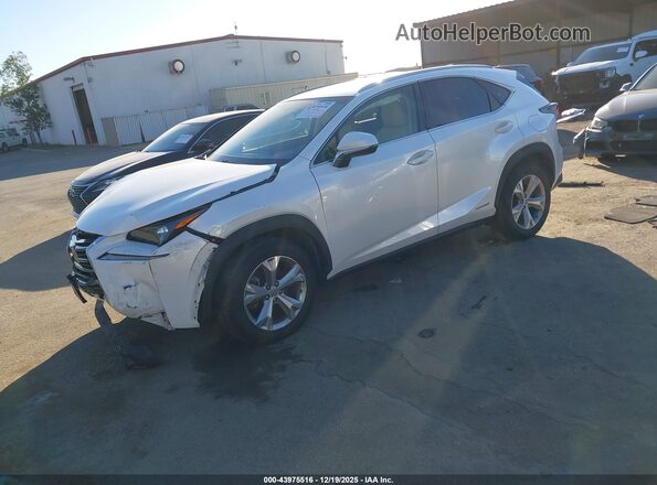JTJBJRBZ0H2054711 2017 LEXUS NX 300H White Առջևի ձախ երեք քառորդ տեսարան