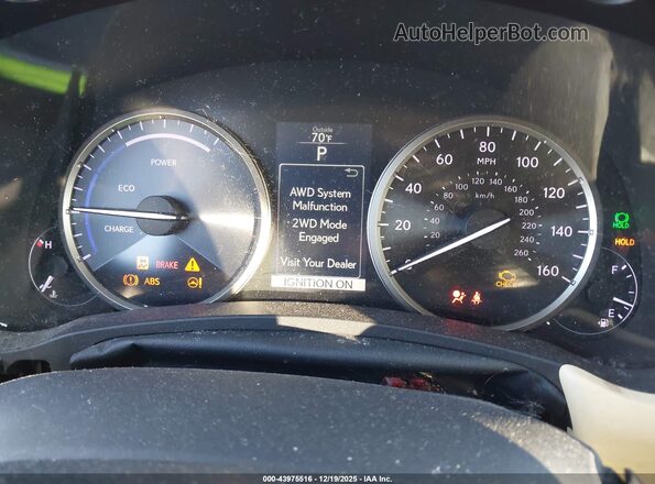 JTJBJRBZ0H2054711 2017 LEXUS NX 300H White Հետևի նստատեղերի տեսք
