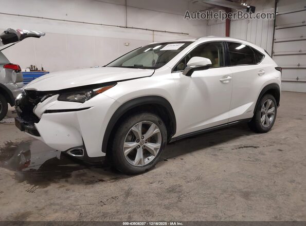 JTJBJRBZ5H2054400 2017 LEXUS NX 300H White Առջևի ձախ երեք քառորդ տեսարան