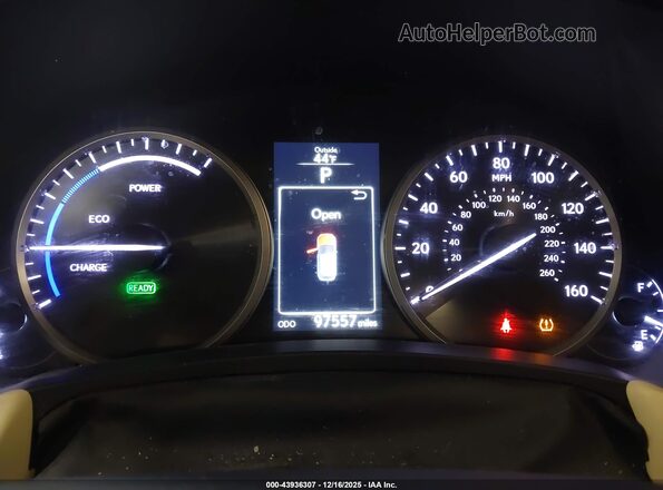 JTJBJRBZ5H2054400 2017 LEXUS NX 300H White Հետևի նստատեղերի տեսք