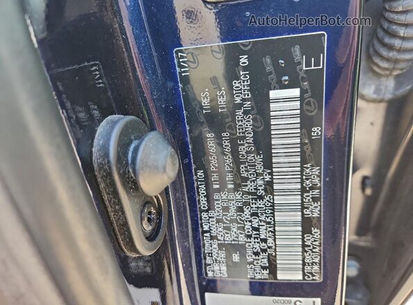 JTJBM7FX1J5191925 2018 LEXUS GX Синий 