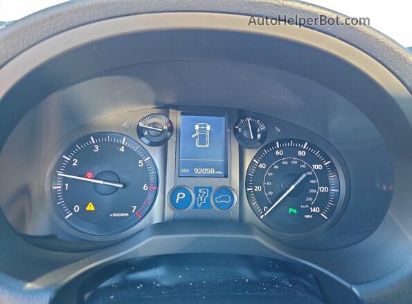 JTJBM7FX4K5227348 2019 LEXUS GX White Вид щитка приладів