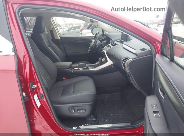 JTJDARDZ6M5020349 2021 LEXUS NX 300 Red Widok wnętrza z przodu