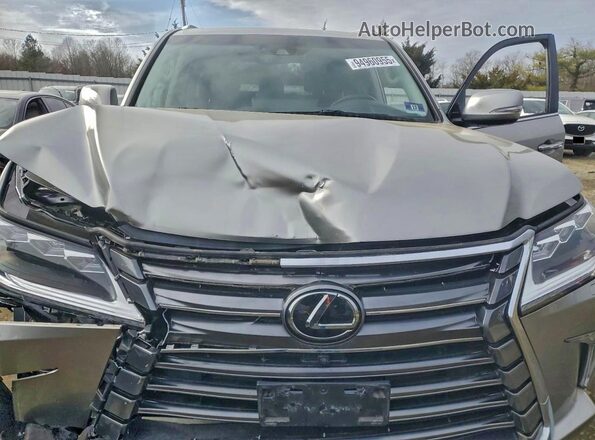 JTJDY7AX0L4317091 2020 LEXUS LX Tan Vista del compartimento del motor