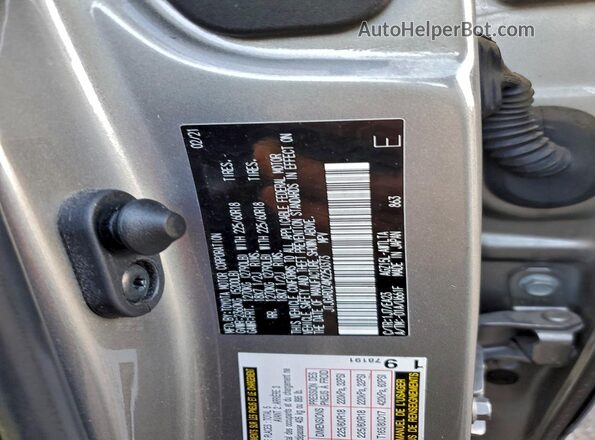 JTJGARDZ4M2250373 2021 LEXUS NX Gray Vista del compartimento del motor