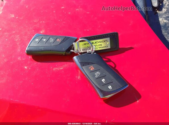 JTJGGCEZ2N2005387 2022 LEXUS NX 350 Red წინა პანელის ხედი