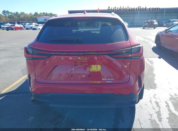 JTJGGCEZ2N2005387 2022 LEXUS NX 350 Red 